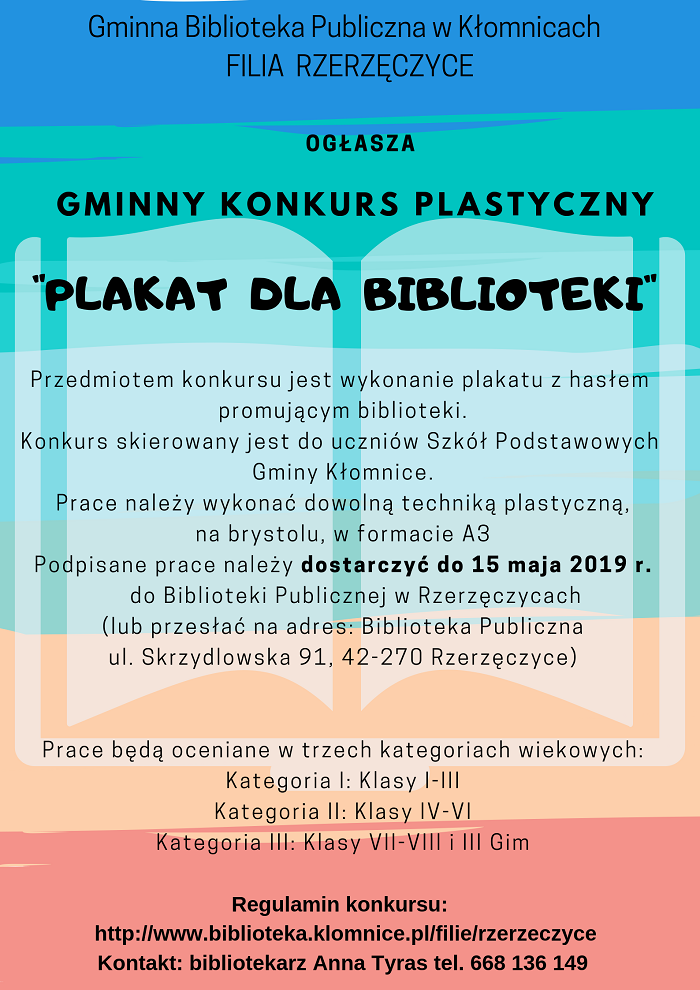 Plakat dla bibliotek